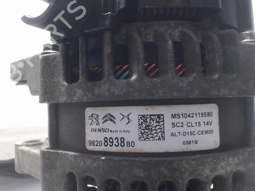 Alternator PEUGEOT 208 I (CA_, CC_) 1.5 BlueHDI 100 | BP28276873M7 