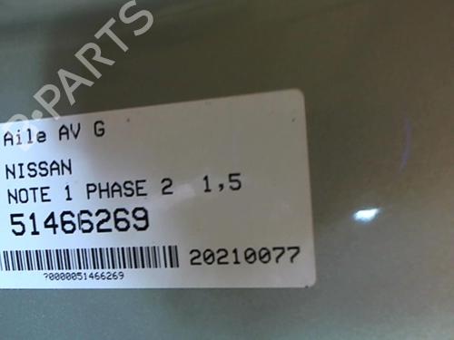 Left front fenders NISSAN NOTE (E11, NE11) 1.5 dCi | BP25645288C41 
