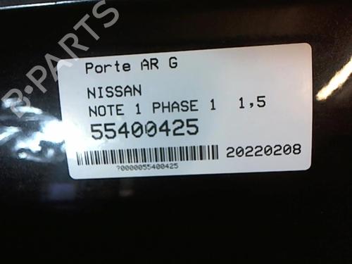 Left rear door NISSAN NOTE (E11, NE11) 1.5 dCi | BP25645167C4 