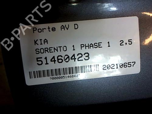 Right front door KIA SORENTO I (JC) 2.5 CRDi 4WD | BP25645296C3 