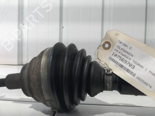 Right front driveshaft VW TOURAN (1T1, 1T2) 1.9 TDI | BP28472180M39