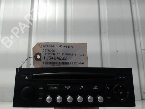 Radio CITROËN C3 II (SC_) 1.4 HDi 70 (SC8HZC, SC8HR0, SC8HP4) | BP32500453E6 