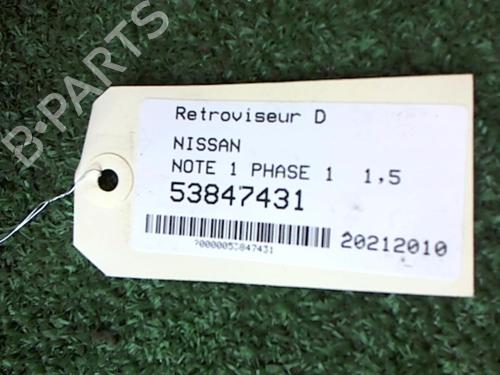 Right mirror NISSAN NOTE (E11, NE11) 1.5 dCi | BP25645225C27 