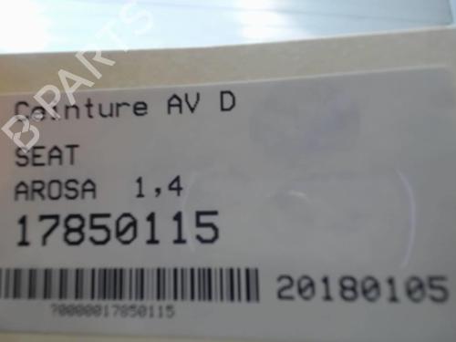 Used Front right seatbelt Front right seatbelt SEAT AROSA (6H1) 1.4 (60 hp) 25632227 25632227