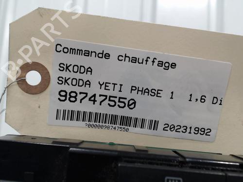 Climate control SKODA YETI (5L) 1.6 TDI | BP26007296I5 