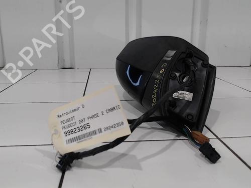 Right mirror PEUGEOT 207 CC (WD_) 1.6 HDi | BP25638874C27 