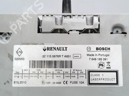 Radio RENAULT LAGUNA Coupe (DT0/1) 2.0 dCi (DT01, DT08, DT09, DT0K, DT12, DT1C, DT1D, DT1M,... | BP29508320E6 