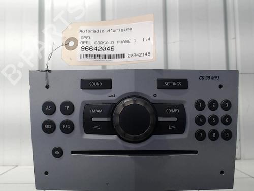 Used Radio OPEL CORSA D (S07) 1.4 (L08, L68) (90 hp) 29940246