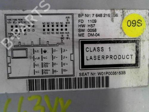 Radio SEAT LEON (1P1) 1.9 TDI | BP25641393E6 