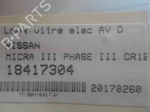 Front right window mechanism NISSAN MICRA III (K12) 1.2 16V | BP25643363C23 