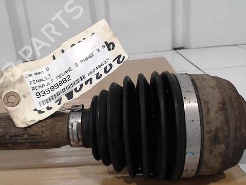 Right front driveshaft RENAULT MEGANE III Grandtour (KZ0/1) 1.5 dCi (KZ09, KZ0D, KZ1G, KZ29, KZ14, KZ1W, KZ10, KZ1F,... | BP25629480M39 
