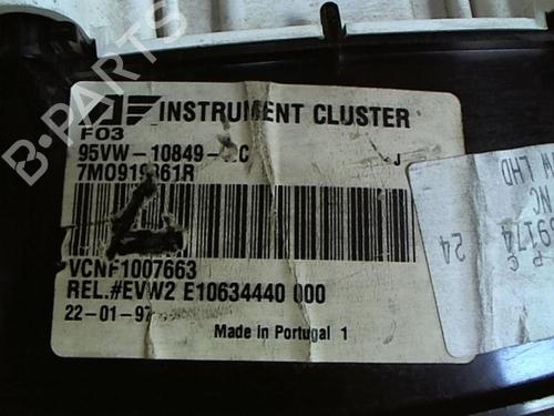 Instrument cluster VW SHARAN (7M8, 7M9, 7M6) 1.9 TDI | BP25641327C47 