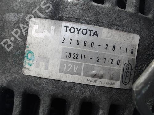 Used Alternator Alternator TOYOTA RAV 4 II (_A2_) 2.0 4WD (ACA21, ACA20) (150 hp) 29284103 29284103