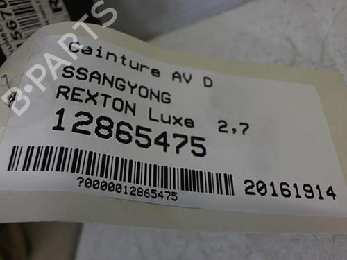 Høyre foran beltestrammer SSANGYONG REXTON / REXTON II (GAB_) 2.7 Xdi | BP25643854C88 