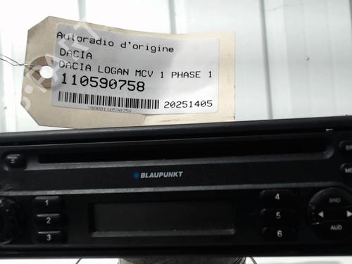 Bilradio DACIA LOGAN MCV (KS_) 1.6 (KS0B, KS0D, KS0F) (87 hp) 28580128