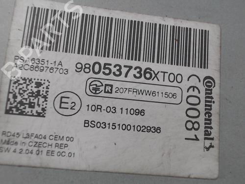 Radio PEUGEOT PARTNER Box Body/MPV 1.6 HDi | BP27981075E6 