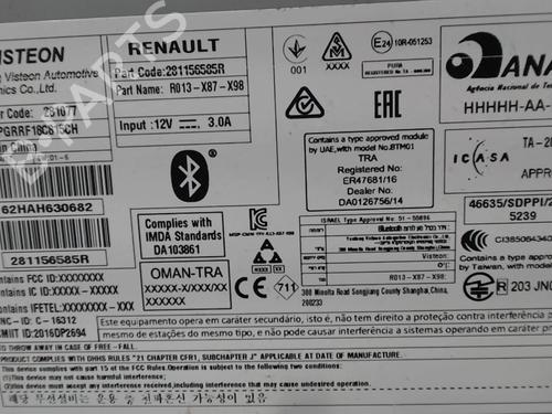 Radio RENAULT CAPTUR I (J5_, H5_) 0.9 TCe 90 | BP31340090E6 - Image 4