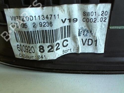 Instrument cluster VW POLO (9N_, 9A_) 1.4 TDI | BP25641225C47 