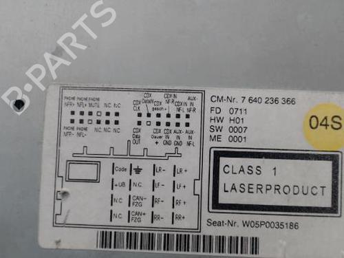 Radio SEAT LEON (1P1) 1.6 TDI | BP25632599E6 