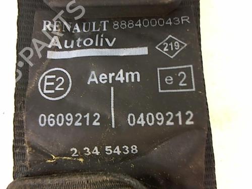 Used Rear left seatbelt Rear left seatbelt RENAULT MEGANE CC (EZ0/1_) 1.6 dCi (EZ00) (130 hp) 25649752 25649752