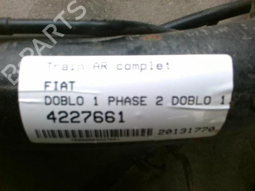 Used Rear axle Rear axle FIAT DOBLO Box Body/MPV (223_) 1.3 D Multijet (75 hp) 25637783 25637783