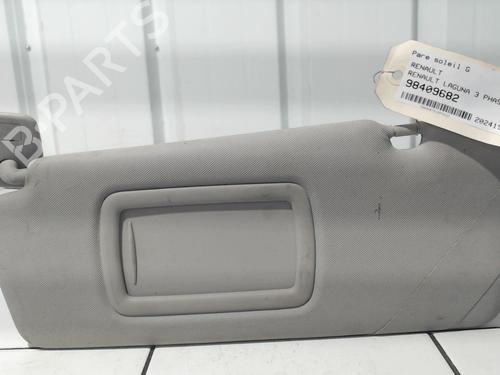 Used Left sun visor RENAULT LAGUNA III (BT0/1) 1.5 dCi (BT00, BT0A, BT0T, BT1J) (110 hp) 28317361
