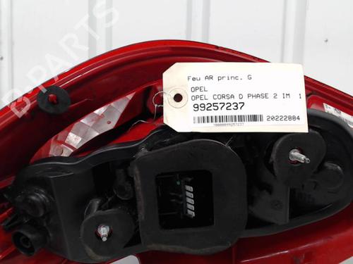 Used Left taillight Left taillight OPEL CORSA D (S07) 1.3 CDTI (L08, L68) (75 hp) 25638892 25638892