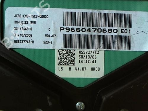 Instrument cluster PEUGEOT 307 (3A/C) 1.6 HDi 110 | BP25641646C47 