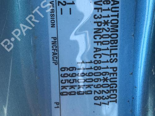 Front left belt tensioner PEUGEOT 107 (PM_, PN_) 1.0 | BP29528543C87 