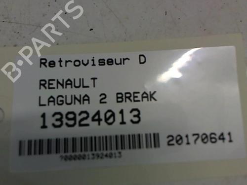 Used Right mirror RENAULT LAGUNA II Grandtour (KG0/1_) 1.9 dCi (KG0G) (120 hp) 25643762