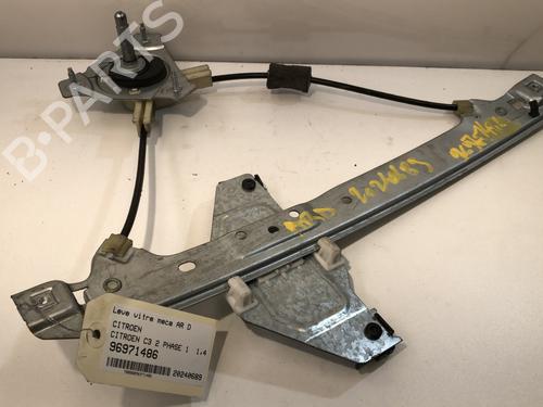 Used Rear right window mechanism CITROËN C3 II (SC_) 1.4 HDi 70 (SC8HZC, SC8HR0, SC8HP4) (68 hp) 29759824