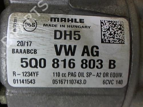 AC compressor VW GOLF VII (5G1, BQ1, BE1, BE2) 1.6 TDI | BP25648654M34 