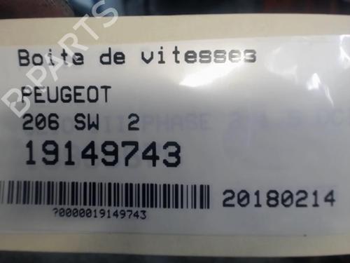 Used Gearbox Gearbox PEUGEOT 206 SW (2E/K) 2.0 HDi (90 hp) 25635777 25635777