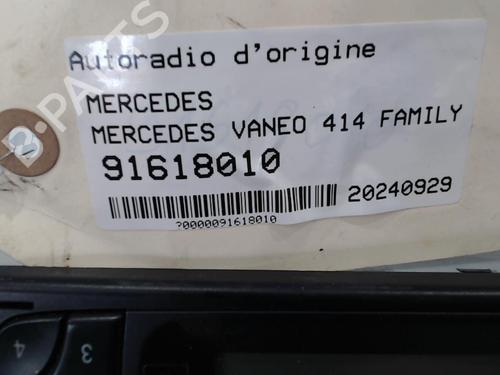 Used Radio Radio MERCEDES-BENZ VANEO (414) 1.7 CDI (414.700) (91 hp) 25629660 25629660