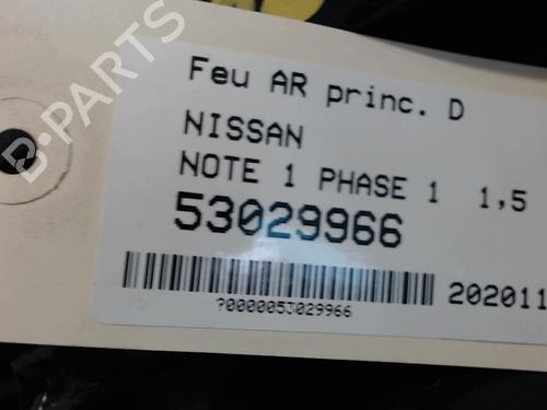 Right taillight NISSAN NOTE (E11, NE11) 1.5 dCi | BP25630306C35 