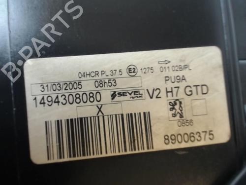 Used Left headlight Left headlight PEUGEOT 807 (EB_) 2.2 HDi (128 hp) 36008665 36008665