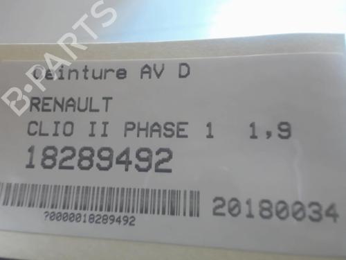 Used Front right seatbelt Front right seatbelt RENAULT CLIO II (BB_, CB_) [1998-2016] 25643394 25643394