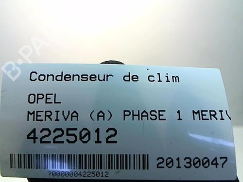 Used AC radiator AC radiator OPEL MERIVA A MPV (X03) 1.7 CDTI (E75) (100 hp) 25651352 25651352