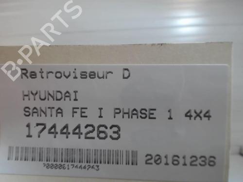 Right mirror HYUNDAI SANTA FÉ I (SM) 2.0 CRDi 4x4 | BP25635913C27 