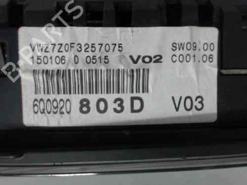 Instrument cluster VW POLO (9N_, 9A_) 1.4 TDI | BP25635589C47 