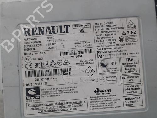 Radio RENAULT KADJAR (HA_, HL_) 1.5 BLUE dCi 115 (HLA6) | BP25639080E6 