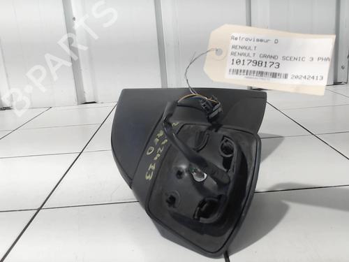 Right mirror RENAULT SCÉNIC III (JZ0/1_) 1.6 dCi (JZ00, JZ12) | BP29490912C27 