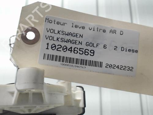 Right rear window motor VW GOLF VI (5K1) 2.0 TDI | BP29456360E22 