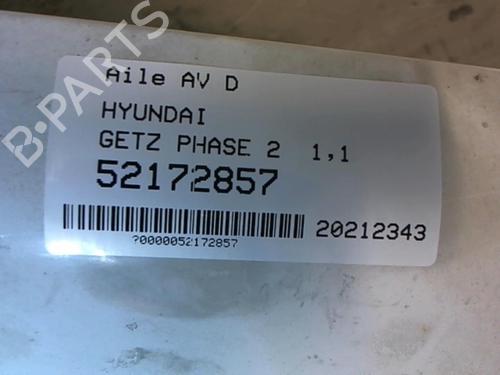 Right front fenders HYUNDAI GETZ (TB) 1.1 | BP25650721C42 