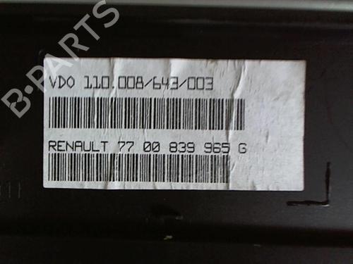Instrument cluster RENAULT SAFRANE II (B54_) 2.2 dT (B54G) | BP25651576C47 