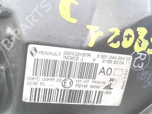 Right headlight RENAULT MEGANE III Hatchback (BZ0/1_, B3_) 1.5 dCi (BZ09, BZ0D, BZ1W, BZ29, BZ14) | BP36655453C29 - Image 3