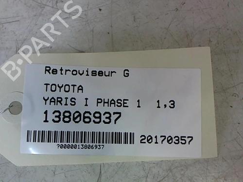 Used Left mirror TOYOTA YARIS (_P1_) 1.3 (NCP10, SCP12_) (86 hp) 25628885