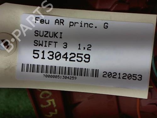 Used Left taillight Left taillight SUZUKI SWIFT III (MZ, EZ) 1.3 DDiS (RS413D) (75 hp) 25645315 25645315