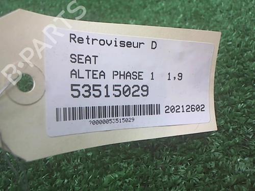 Right mirror SEAT ALTEA (5P1) 1.9 TDI | BP25650687C27 