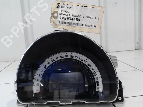 Used Instrument cluster RENAULT TWINGO III (BCM_, BCA_) 1.0 SCe 70 (BCMB) (69 hp) 25644269
